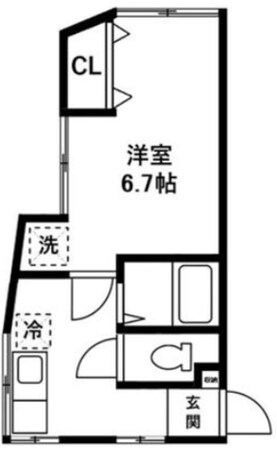 新栄荘の物件間取画像